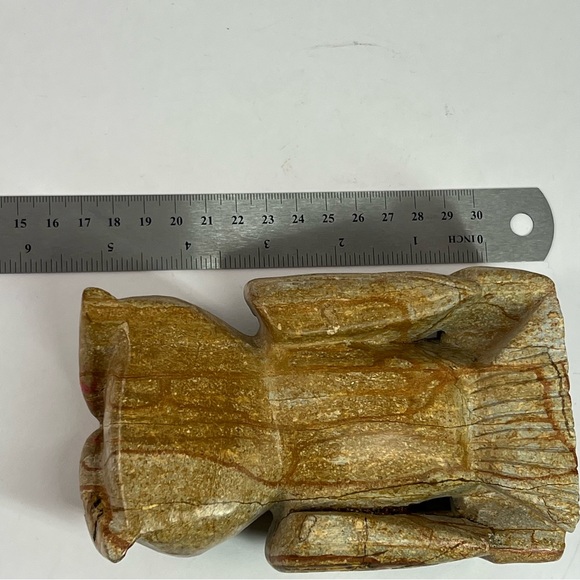 Hand Carved Stone Owl - Picture 5 of 6